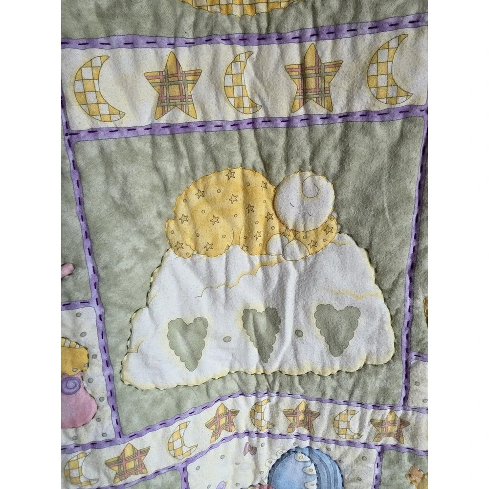 Nursery Wall Quilt Multicolor Baby Room Decor Hanging Art Patchwork